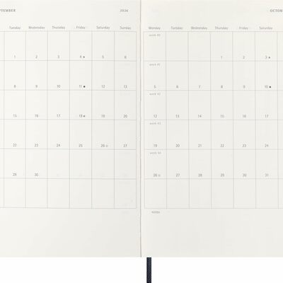 Moleskine planer tjedni meke korice 13x21 cm plavi 20264