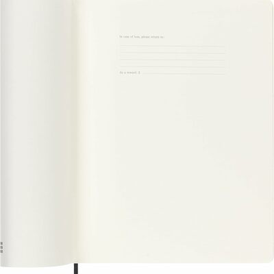 Moleskine planer tjedni meke korice 19x25 cm crni 20262