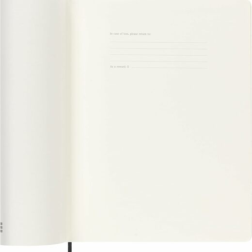 Moleskine planer tjedni meke korice 19x25 cm crni 20262