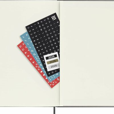 Moleskine planer tjedni tvrde korice 19x25 cm crni 20265