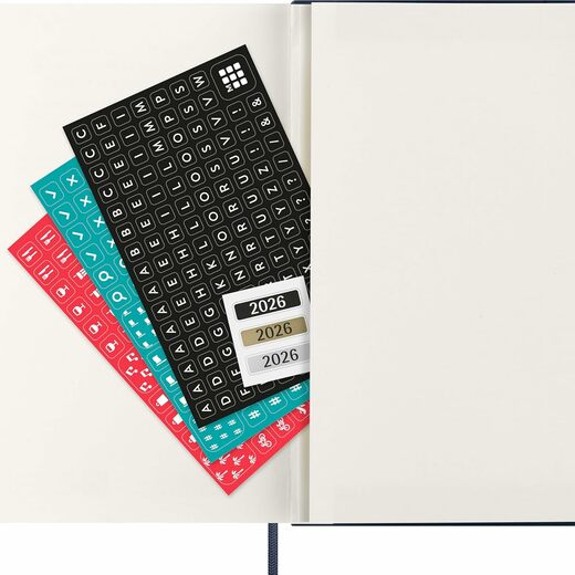 Moleskine planer dnevni tvrde korice 13x21 cm plavi 20265