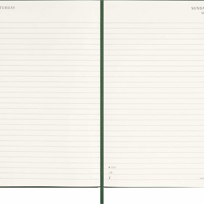 Moleskine planer dnevni tvrde korice 13x21 cm zeleni 20263