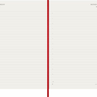 Moleskine planer dnevni meke korice 13x21 cm crveni 20263