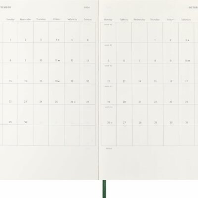Moleskine planer dnevni meke korice 13x21 cm zeleni 20264