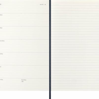 Moleskine planer tjedni meke korice 13x21 cm plavi 20263