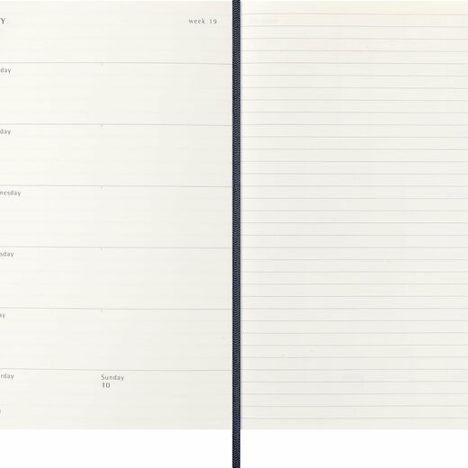 Moleskine planer tjedni meke korice 13x21 cm plavi 20263