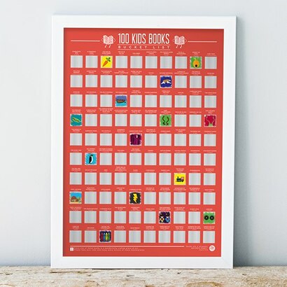 Gift republic poster bucket list 100 kids knjiga 42x59,4cm
