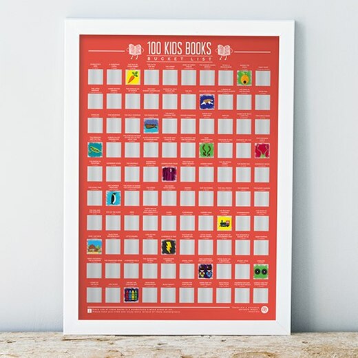 Gift republic poster bucket list 100 kids knjiga 42x59,4cm