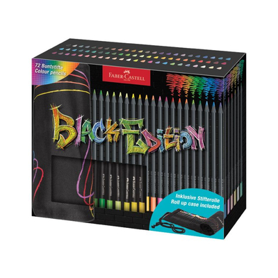 Faber castell bojice rolo etui black ed. 72kom
