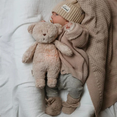 Moonie dječji medvjedić od organskog pamuka cappuccino 2