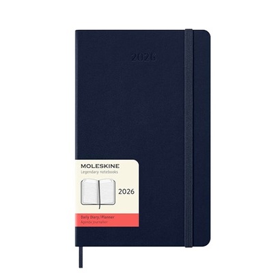 Moleskine planer dnevni tvrde korice 13x21 cm plavi 2026