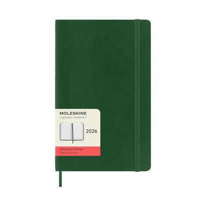 Moleskine planer dnevni meke korice 13x21 cm zeleni 2026
