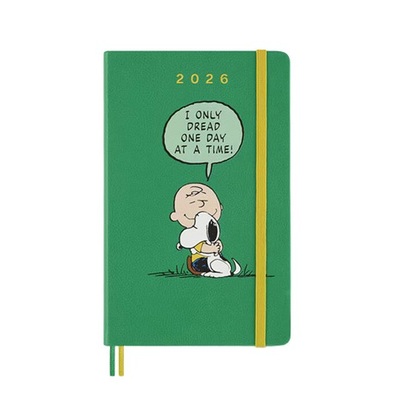 Moleskine planer dnevni tvrde korice 13x21 cm peanuts 2026