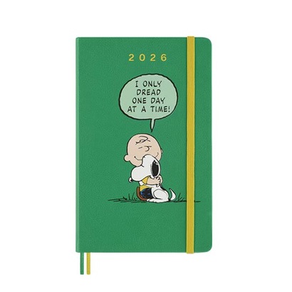 Moleskine planer dnevni tvrde korice 13x21 cm peanuts 2026
