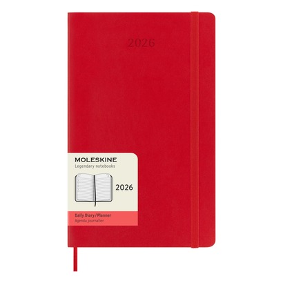 Moleskine planer dnevni meke korice 13x21 cm crveni 2026