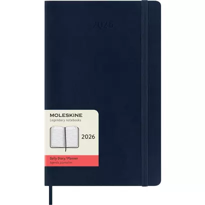 Moleskine planer dnevni meke korice 13x21 cm plavi 2026