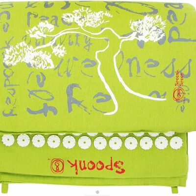 Spoonk akupresurna prostirka konoplja zelena