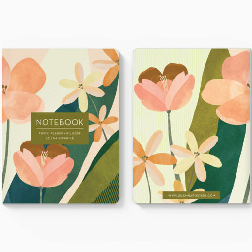 Dilemma bilježnica blossom notes a53
