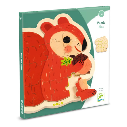 Djeco drvene puzzle vjeverica