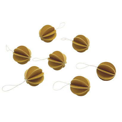 Lovi kuglice žute 3,5cm 7 kom