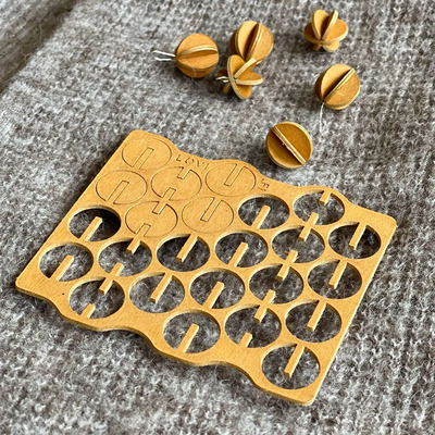 Lovi mini kuglice žute 1,7cm 8 kom 1