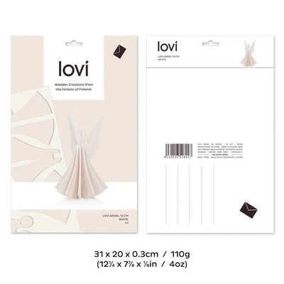 Lovi anđeo bijeli 13cm 1