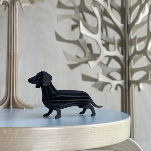 Lovi dachshund crni 12cm 2