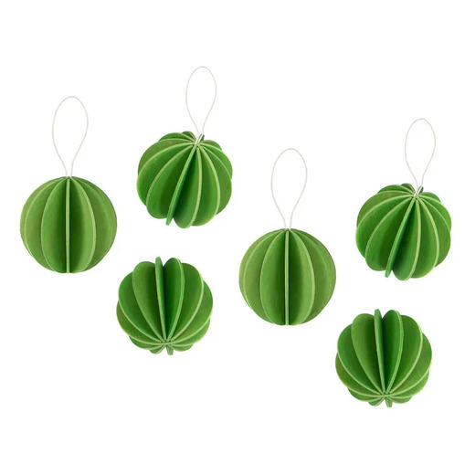 Lovi kuglice svijetlo zelene 4cm 6 kom