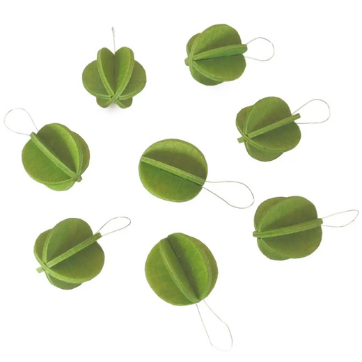Lovi mini kuglice svijetlo zelene 1,7cm 8 kom