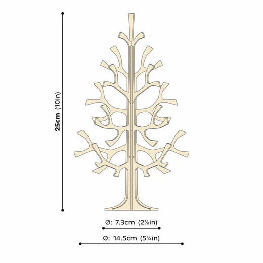 Lovi božićno drvce natural wood 25cm 1