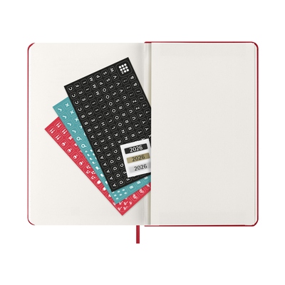 Moleskine dnevni planer 2026 tvrde korice 13x21 cm crveni 4
