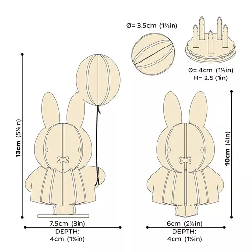 Lovi miffy & balon 13,5cm2