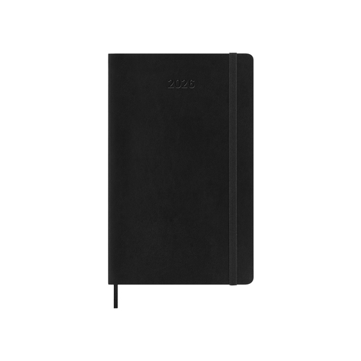 Moleskine planer dnevni meke korice 13x21 cm crni 2026