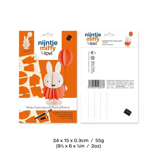 Lovi miffy & balon 13,5cm3