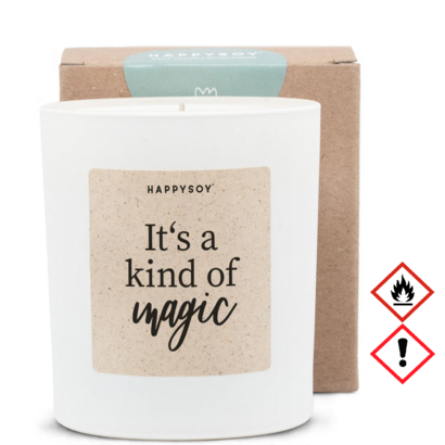Happysoy mirisna svijeća bijela it's a kind of magic