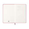 Moleskine dnevni planer 2026 tvrde korice 13x21 cm crveni 1