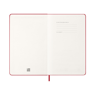 Moleskine dnevni planer 2026 tvrde korice 13x21 cm crveni 1