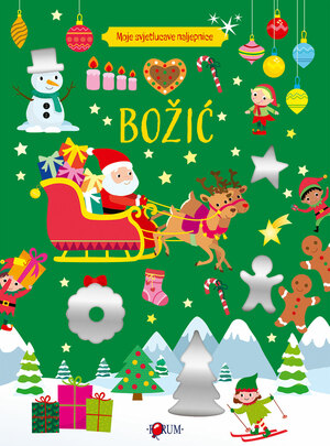 Božić moje svjetlucave naljepnice