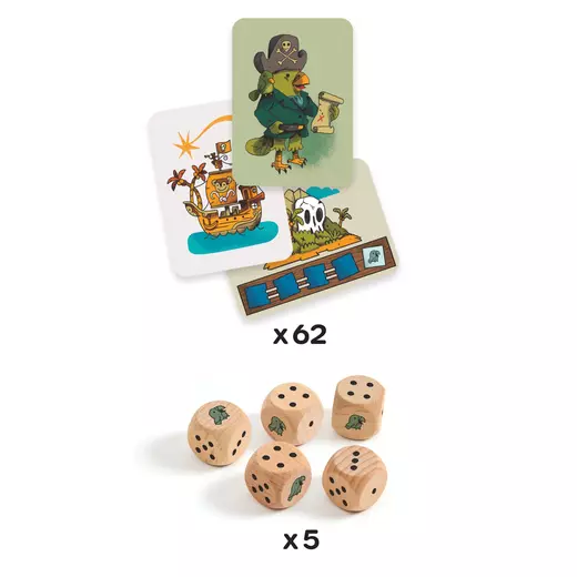 Djeco društvena igra s kockom pirati 2