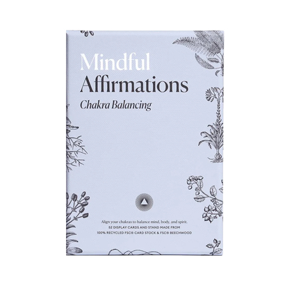 Mindful affirmations cards for chakra balancing