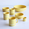 Design letters šalica s ručkom happy yellow 1