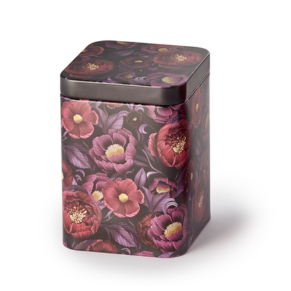 Cha cult limeni spremnik za čaj četvrtasti mystic flower 100g