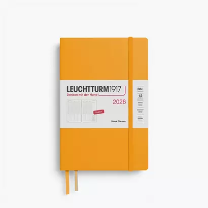 Leuchtturm planer tjedni 2026 b6+ žuti