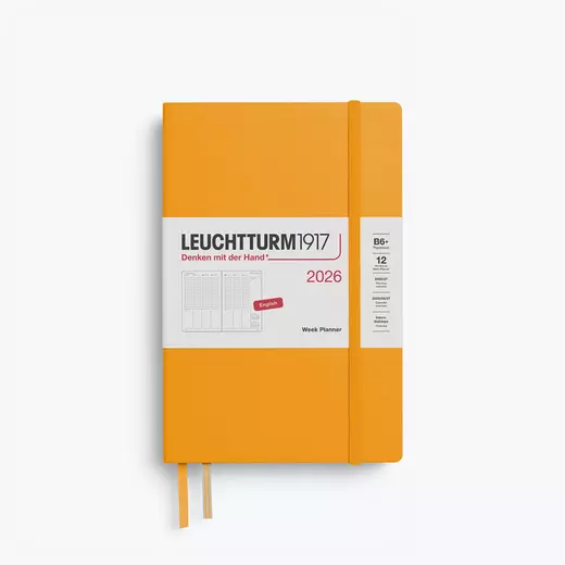 Leuchtturm planer tjedni 2026 b6+ žuti
