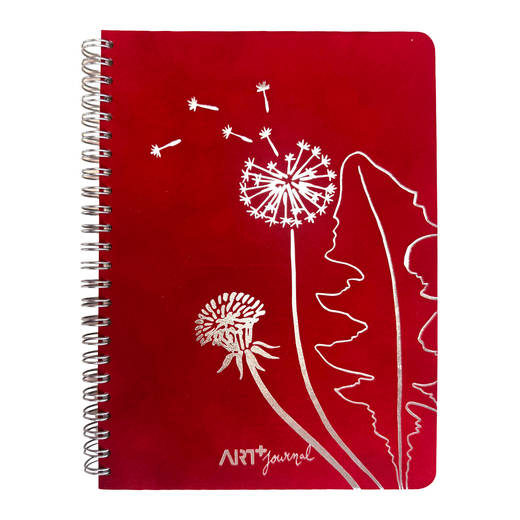 Art+ journal spiralni uvez u pamučnoj vrećici crveni