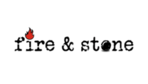 Fire and stone logo