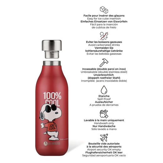 Les artistes termos boca inox 2.0 cool snoopy 500ml 2