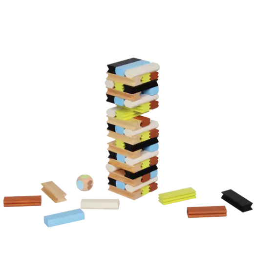 Blue ribbon tumbling tower mix