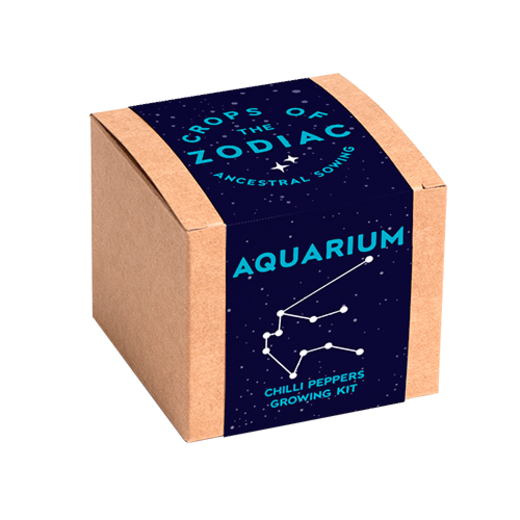 Resetea set za uzgoj sobne biljke zodiac aquarius čili