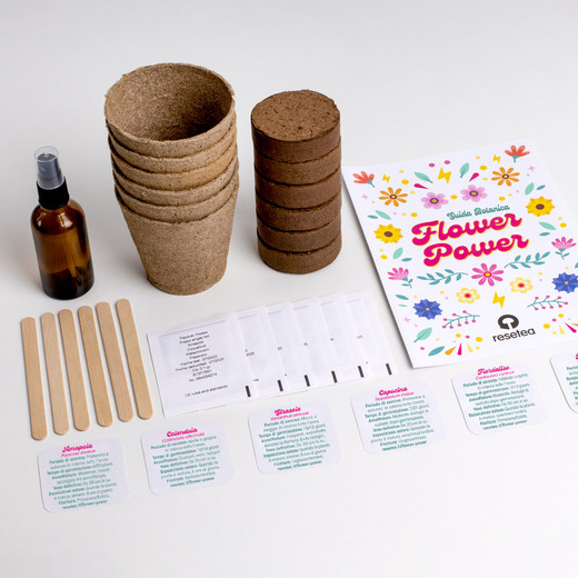 Resetea set za uzgoj sobne biljke flower power 1